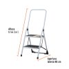 ESTU-2PBFC1.jpg 24119 - Escalera tubular, plegable, 2 peldaños con barandal, Pretul