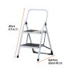 24118 - Escalera tubular, plegable, 2 peldaños, Pretul