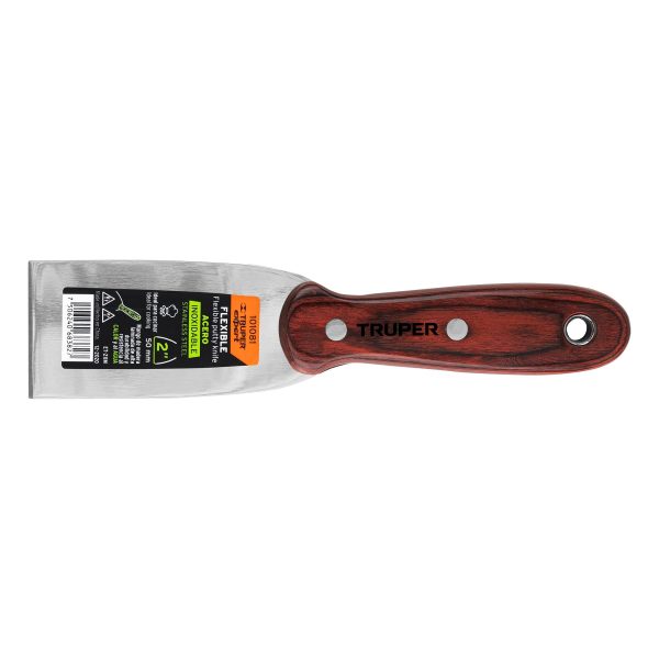 101081 - Espátula 2' acero inoxidable con mango de madera, Expert