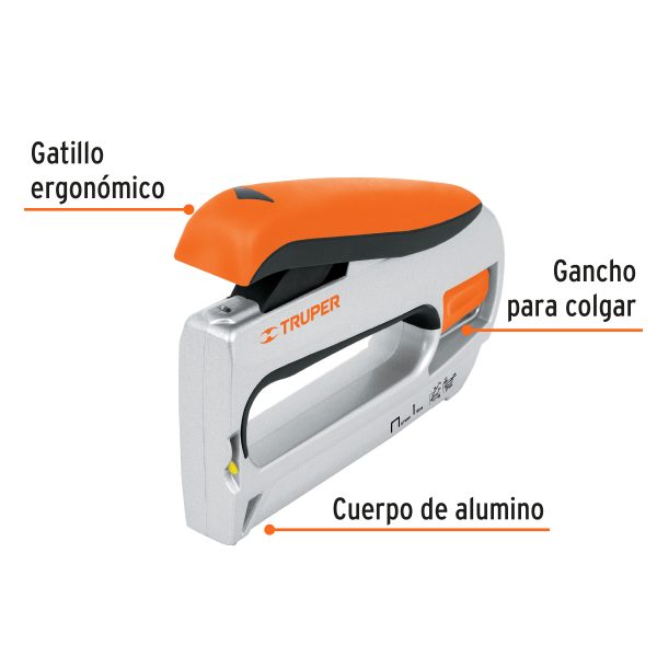 17981 - Engrapadora / clavadora tipo pistola uso rudo, Truper