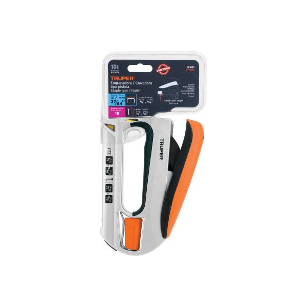 17981 - Engrapadora / clavadora tipo pistola uso rudo, Truper