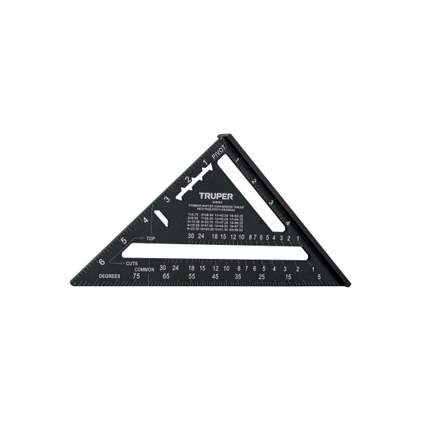 104023 - Escuadra 7' de aluminio color negro, p/muros de yeso, Truper