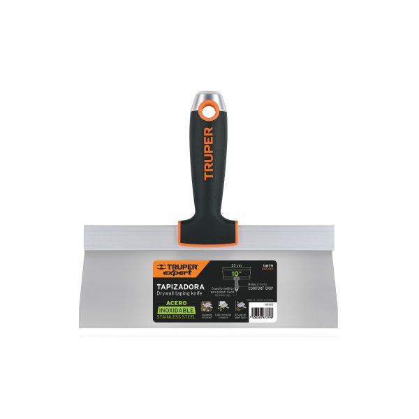 11879 - Espátula tapizadora de 10' acero inoxidable, Truper Expert