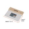 101374 - Espátula rectangular 6' x 3' acero inoxidable, mango madera