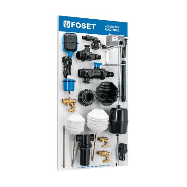 56006 - Exhibidor de accesorios para tinaco, Foset