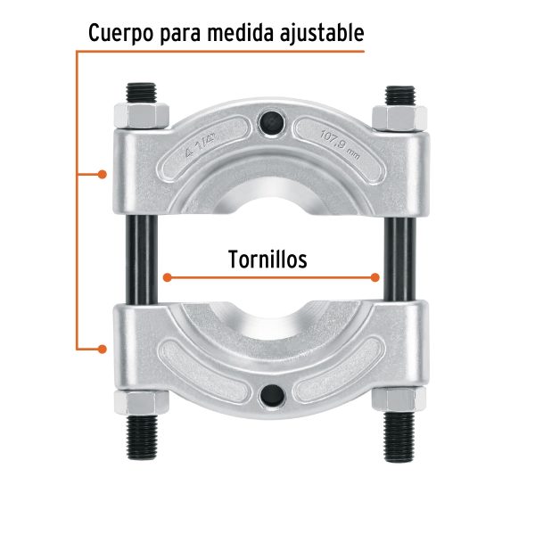 14517 - Extractor de baleros de 57 a 108 mm, Truper