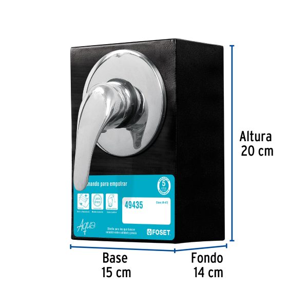 55467 - Exhibidor con monomando para regadera AQM-71, Foset