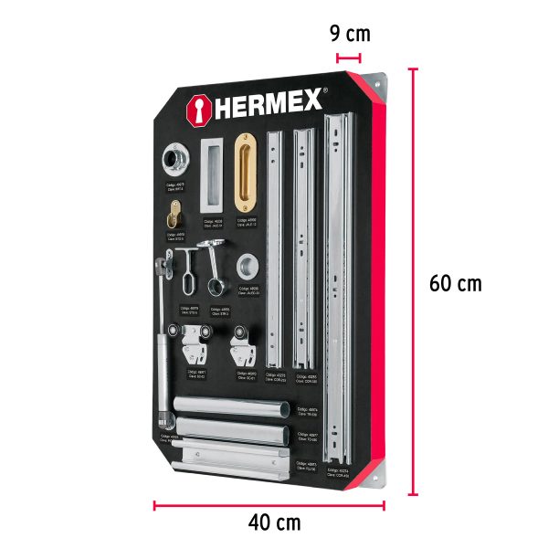 57189 - Exhibidor HERMEX de accesorios para closet