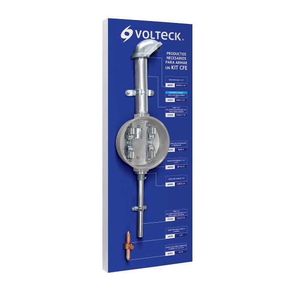 55952 - Tablero exhibidor de Kit CFE, Volteck