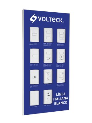 57063 - Exhibidor línea italiana blanco Volteck
