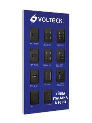 57062 - Exhibidor línea italiana negro Volteck