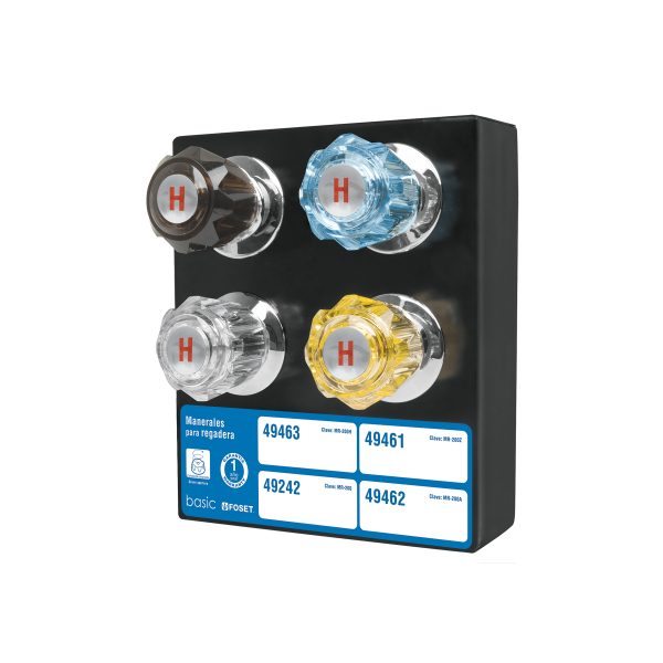 55481 - Exhibidor con manerales para regadera, Foset