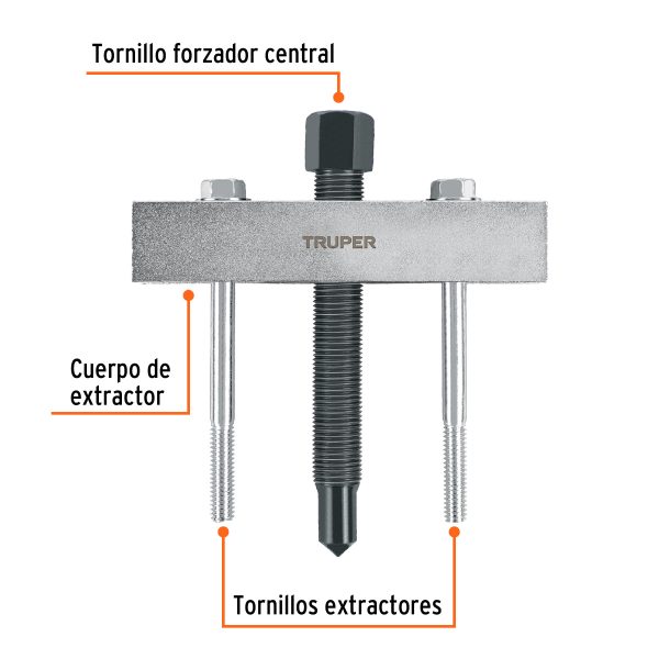 14502 - Extractor para engranes y orificios roscados, Truper