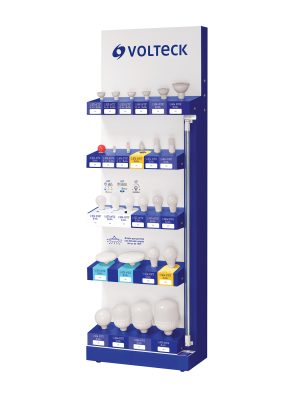 55983 - Exhibidor de piso de Lámparas Volteck