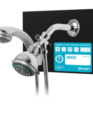 55802 - Exhibidor de regadera con extensión tipo teléfono, Aqua