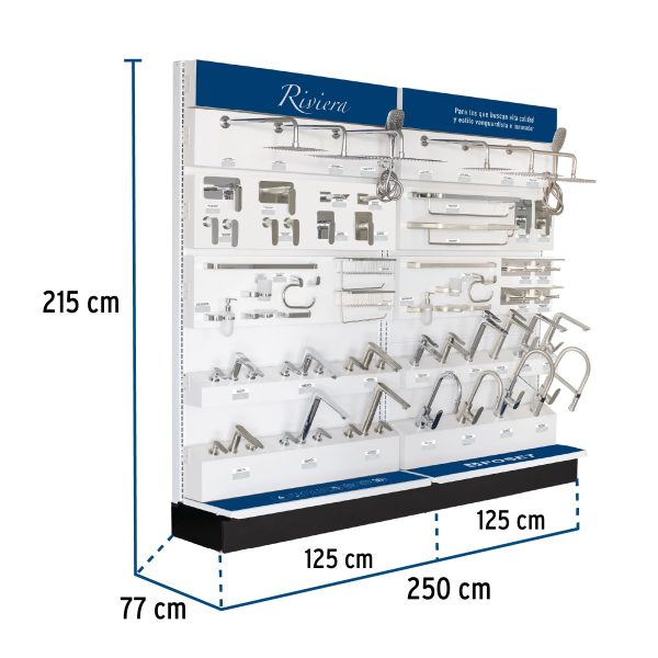 55979 - Exhibidor tipo góndola, Foset Riviera