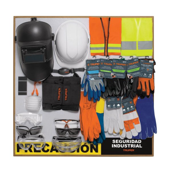 55913 - Exhibidor de Seguridad industrial, 80x80 cm, 1 tablero