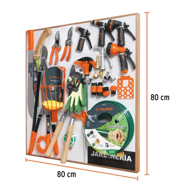 55911 - Exhibidor de Jardinería, 80x80 cm, 1 tablero