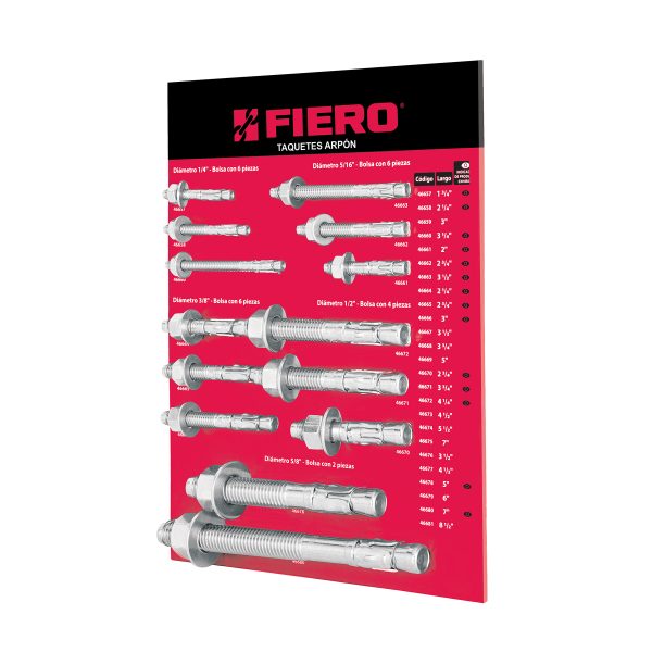 55973 - Exhibidor Fiero de taquetes arpón