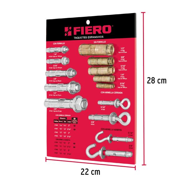 55974 - Exhibidor Fiero de taquetes expansivos