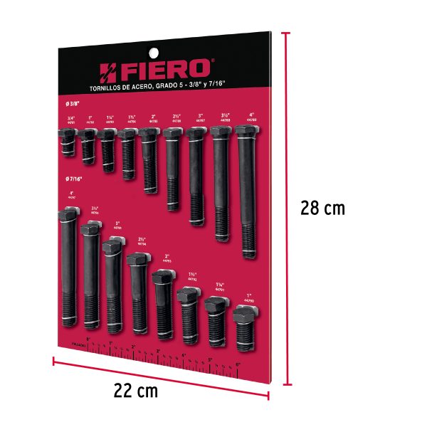 55699 - Exhibidor Fiero de tornillos #2, grado 5