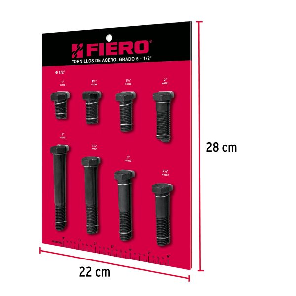 55700 - Exhibidor Fiero de tornillos #3, grado 5