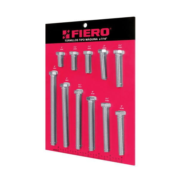 55899 - Exhibidor Fiero con tornillos tipo máquina, 7/16'