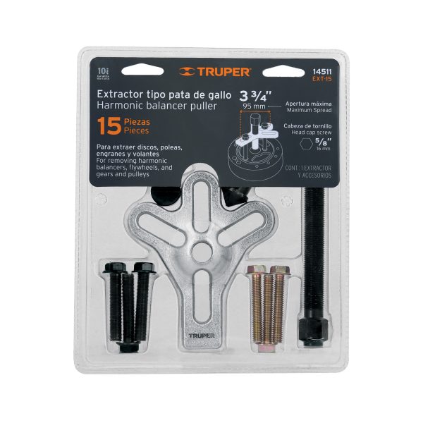 14511 - Extractor pata de gallo, 15 piezas, Truper