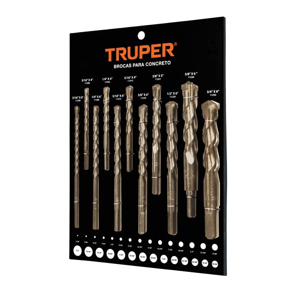 55564 - Exhibidor Truper de brocas de concreto