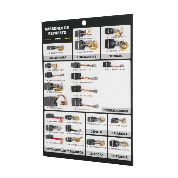 55566 - Exhibidor Truper de carbones de repuesto