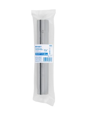 49297 - Extensión 20 cm latón cromado para contra de lavabo, 1-1/4'