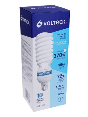 48261 - Lámpara espiral 105 W base mogul E39 220 V luz día, caja