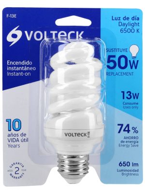 F-13EE1.jpg 46848 - Lámpara espiral T3 13 W luz de día en blíster, Volteck