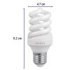 46848 - Lámpara espiral T3 13 W luz de día en blíster, Volteck