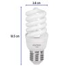 48504 - Lámpara espiral mini T2 13 W luz de día en blíster, Volteck