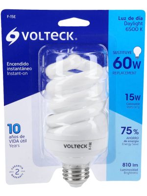 48212 - Lámpara espiral T4 15 W luz de día en blíster, Volteck