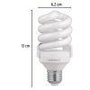 48212 - Lámpara espiral T4 15 W luz de día en blíster, Volteck