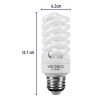 48204 - Lámpara espiral mini T2 15 W luz de día en blíster, Volteck
