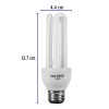46844 - Lámpara triple T3 15 W luz de día en blíster, Volteck