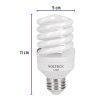 48206 - Lámpara espiral mini T2 20 W luz de día en blíster, Volteck