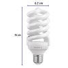 48215 - Lámpara espiral T4 24 W luz de día en blíster, Volteck