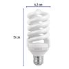 46850 - Pack 2 lámparas espiral T4 24 W luz de día, blíster, Volteck
