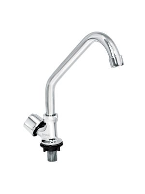 49500 - Llave individual fregadero, cuello corto, hexagonal, BASIC