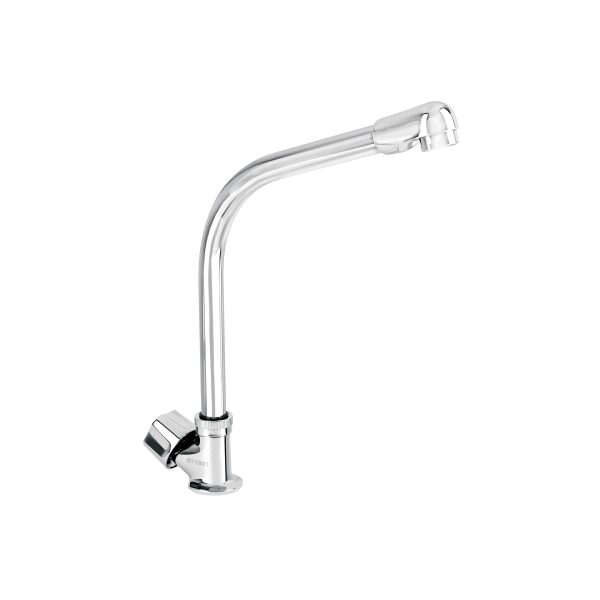 47690 - Llave individual fregadero, cuello cobra, hexagonal, BASIC