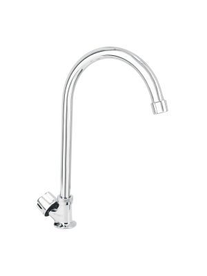 F-314.jpg 47691 - Llave individual fregadero, cuello curvo, hexagonal, BASIC