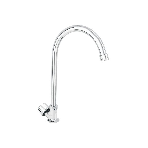 47691 - Llave individual fregadero, cuello curvo, hexagonal, BASIC