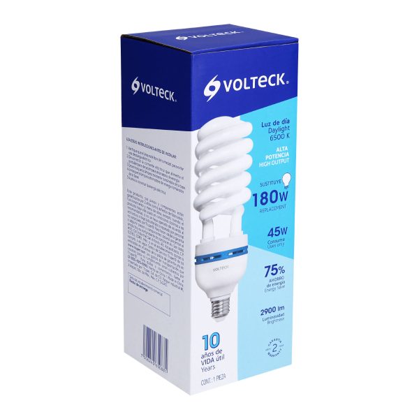 47100 - Lámpara espiral T5 45 W alta potencia luz de día, caja