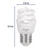 48200 - Lámpara espiral mini T2 5 W luz de día en blíster, Volteck