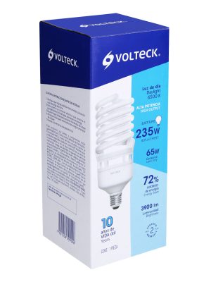 F-65E4E1.jpg 46830 - Lámpara espiral T4 65 W alta potencia luz de día, caja