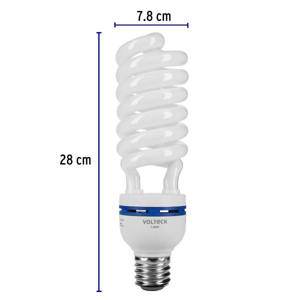48222 - Lámpara espiral 65 W base mogul E39 220 V luz día, caja